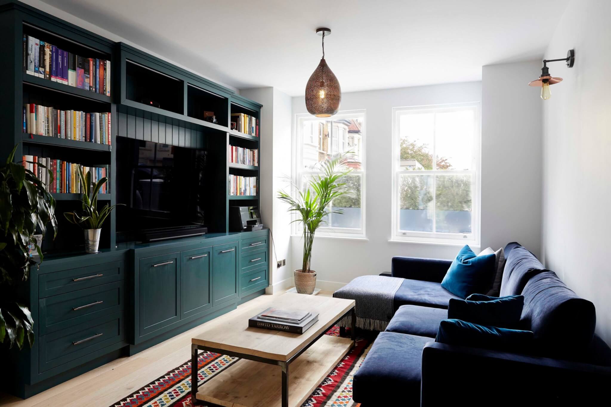 Maida Vale Tennyson Road extension and renovation living room joinery